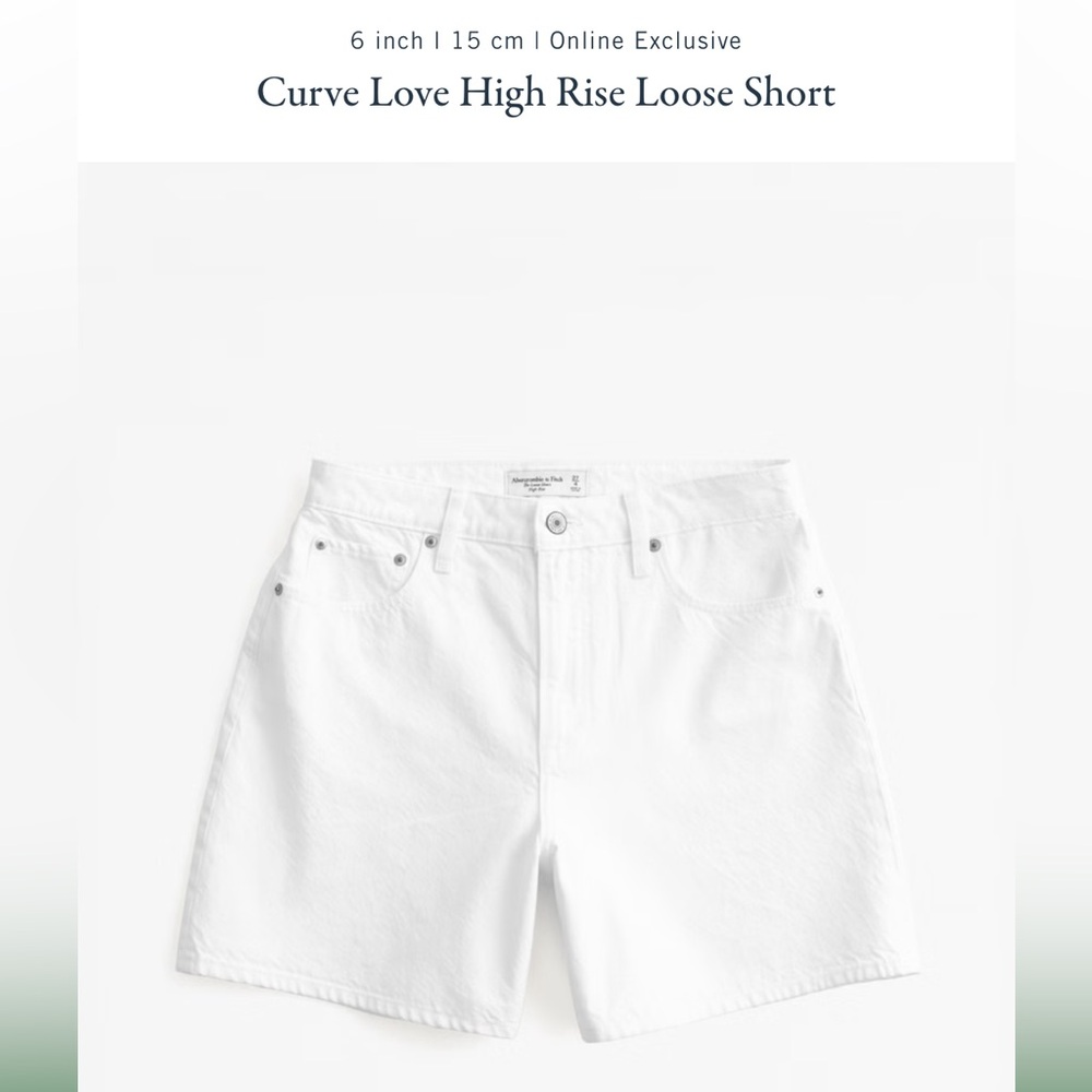 Abercrombie Curve Love High Rise Loose Short